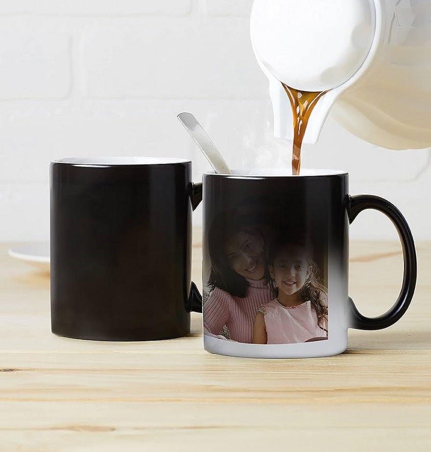 Service Provider of Black Customized Photo Printed Magic Mug Cup Printing Services in New Delhi, Delhi, India