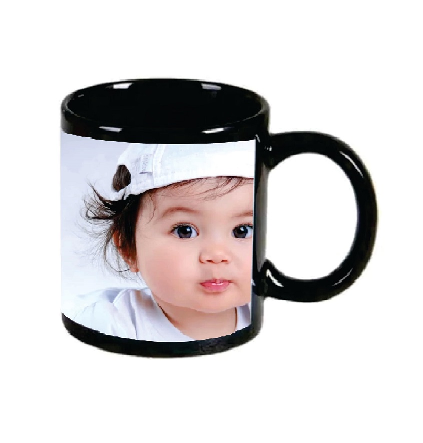Service Provider of Black Full Color Customized Photo Printed Coffee Mug Printing Services in New Delhi, Delhi, India