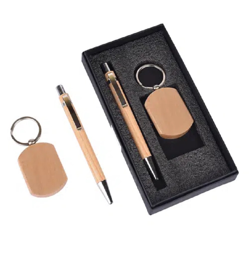 Service Provider of Corporate Gift Set Wooden Pen & Keychain Printing Services in New Delhi, Delhi, India